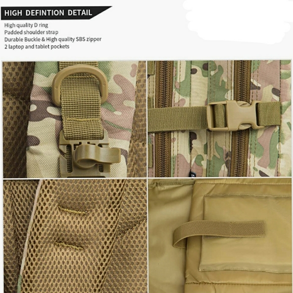🆕⭐ Military camouflage tactical backpack - Picture 5 of 16